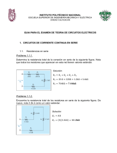 Gu&iacute;a de Examen de Teor&iacute;a de Circuitos El&eacute;ctricos - IPN