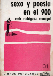 Sexo y poes&iacute;a en el 900: Literatura uruguaya del novecientos