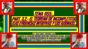 TEC2A2~1 LAS EVIDENCIAS INTUITIVAS EN EL TEOREMA DE INCOMPLETITUD DE GODEL.