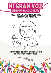 Libro para colorear Mi Gran Voz: Ense&ntilde;ar seguridad a ni&ntilde;os