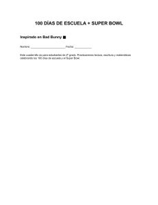 Cuadernillo 100 D&iacute;as de Escuela + Super Bowl para 2&ordm; Grado