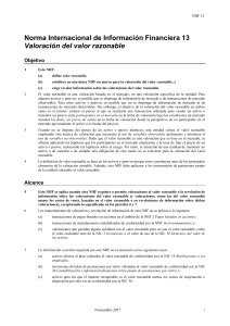NIIF 13: Valoraci&oacute;n del valor razonable