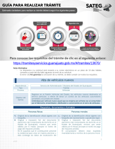 Gu&iacute;a de Registro Vehicular: Registro de Veh&iacute;culos Nuevos en Guanajuato
