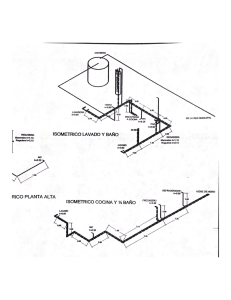 Isometric Plumbing Diagrams: Laundry, Bathroom, Kitchen, Half-Bathroom