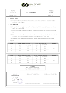 Vessel Hull Deflection Test Report