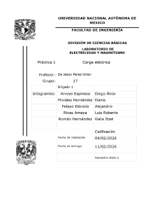 Pr&aacute;ctica de laboratorio: Carga el&eacute;ctrica