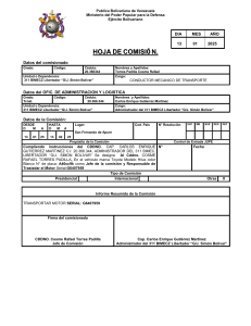 Hoja de Comision Servicio de Armamento