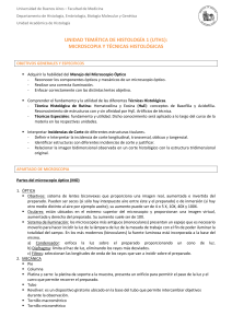 Microscop&iacute;a y T&eacute;cnicas Histol&oacute;gicas - UTH1