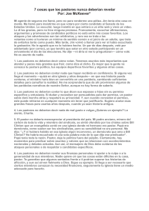 7 cosas que los pastores nunca deber&iacute;an revelar