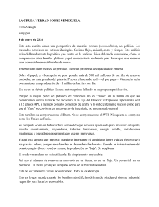 La cruda verdad sobre Venezuela: Petr&oacute;leo, reservas y desaf&iacute;os