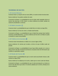 Teorema de Bayes: Ejemplos y Aplicaciones