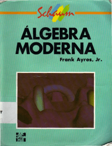 &Aacute;lgebra moderna [Frank Ayres] 