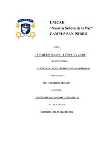 LA PAR&Aacute;BOLA DEL C&Eacute;SPED VERDE