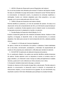 (Escala de Observaci&oacute;n para el Diagn&oacute;stico del Autismo)