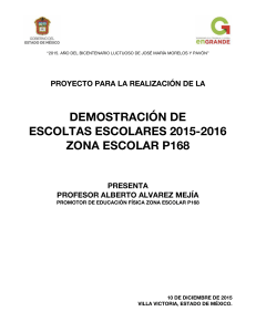 Proyecto Demostraci&oacute;n Escoltas Escolares 2015-2016 Zona P168