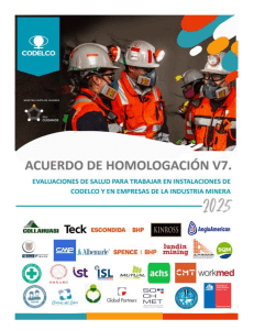 Acuerdo de Homologaci&oacute;n V7: Evaluaciones de Salud para Miner&iacute;a 2025