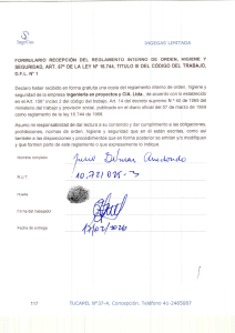 IngeGas Safety Regulation Receipt Form
