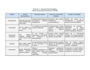Tarea 2: Modelos de Asesoramiento Psicol&oacute;gico