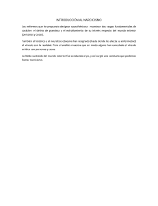 Introducci&oacute;n al Narcisismo - Conceptos Psicol&oacute;gicos