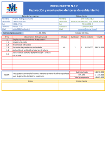PRESUPUESTO N&deg; 7