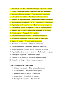 CHARLAS DE SEGURIDAD