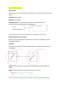 Resumen de Examen POO: Conceptos y Ejemplos