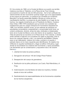 Masacre de Tlatelolco 1968