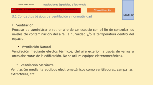 Conceptos b&aacute;sicos de ventilaci&oacute;n y normatividad - Unidad 3