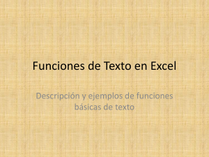 Funciones de Texto en Excel: Gu&iacute;a y Ejemplos