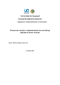 Proceso de Creaci&oacute;n de Startup para Sector Acu&iacute;cola