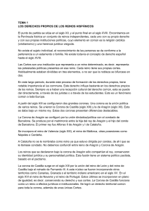 Historia Legal Espa&ntilde;ola: Reinos de Arag&oacute;n, Castilla, Valencia, Catalu&ntilde;a