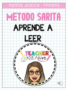 METODO SARITA CUADERNILLO COMPLETO