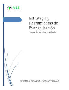 Manual del participante Taller de Evangelizaci&oacute;n v 1.2