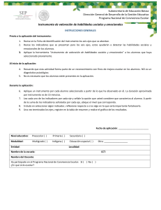Instrumento de Valoracion de Habilidades Sociales y Emocionales
