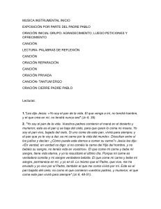 Gu&iacute;a Lit&uacute;rgica: Servicio Eucar&iacute;stico