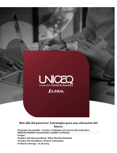 M&aacute;s All&aacute; del Pizarr&oacute;n. Estrategias para una Educaci&oacute;n del Futuro.