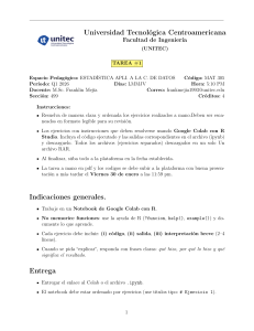 Tarea #1 UNITEC MAT 305: Estad&iacute;stica y R