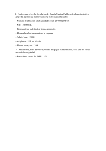 Ejercicio de c&aacute;lculo de n&oacute;mina