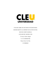 An&aacute;lisis del Modelo OSI - Capas de Red