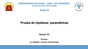 Prueba de hip&oacute;tesis param&eacute;tricas - Tesis IV
