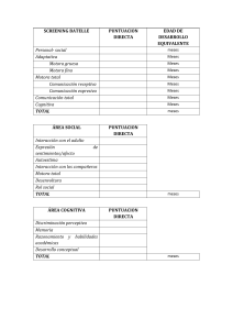 Formulario de Evaluaci&oacute;n de Screening Batelle