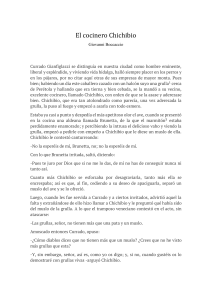 El cocinero Chichibio: Cuento de Boccaccio del Decamer&oacute;n