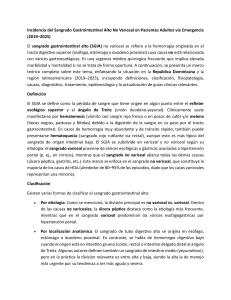 Sangrado Gastrointestinal Alto No Variceal en Emergencias (2019-2025)