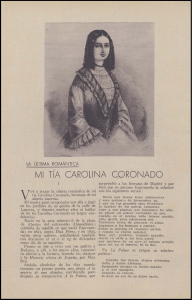 La &Uacute;ltima Rom&aacute;ntica: Carolina Coronado