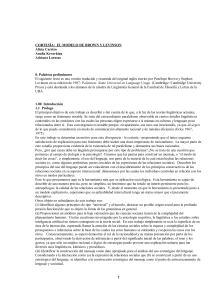 Cortes&iacute;a: Modelo de Brown y Levinson - Resumen Acad&eacute;mico