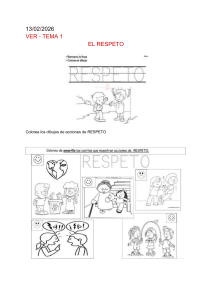 El Respeto: Dibujos para Colorear
