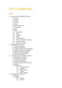 ITIL V4 Fundamentos: Temario y Contenido