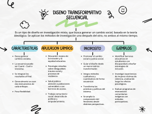 Dise&ntilde;o Transformativo Secuencial: Investigaci&oacute;n Mixta para Cambio Social