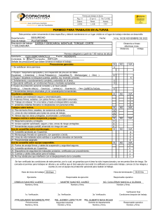 Permiso para trabajos en alturas - COPACHISA