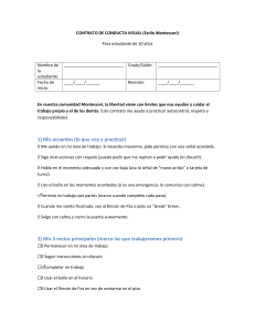 Contrato de Conducta Visual Montessori para Estudiantes de 10 A&ntilde;os